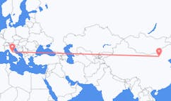 Flug frá Hohhot, Kína til Perugia, Ítalíu