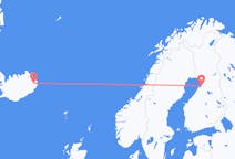 Voos de Egilsstaðir, Islândia para Oulu, Finlândia