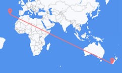 Flyreiser fra Invercargill, New Zealand til Ponta Delgada, Portugal