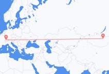 울란바토르 출발, 베른 도착 항공편