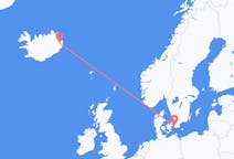 Voos de Egilsstaðir, Islândia para Malmö, Suécia