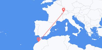 Flyg från Marocko till Schweiz