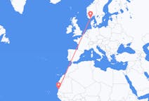 Flyrejser fra Nouakchott til Kristiansand