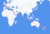 ニュージーランドのクライストチャーチから、スペインのジローナまでのフライト