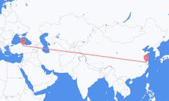 Flüge von Wuxi, China nach Amasya, die Türkei