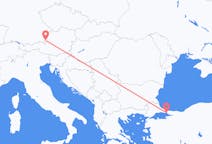 Flyreiser fra Istanbul, til Salzburg