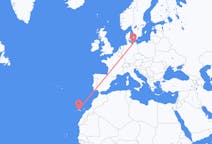 Flyreiser fra Rostock, Tyskland til Santa Cruz de Tenerife, Spania