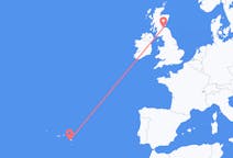 Flyreiser fra Ponta Delgada, til Edinburgh