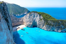 Zante Cruise to Blue Caves & Navagio photo stop with Bus Transfer