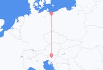 Flyrejser fra Stettin til Ljubljana