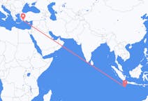 Flyrejser fra Shire of Christmas Island til Dalaman