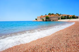 photo of a beautiful panorama view of Bečići is a town in the municipality of Budva, Montenegro.