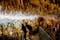 photo of visitors in Villars Cave in Villars, France.