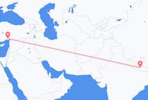 Flyreiser fra Katmandu, til Adana