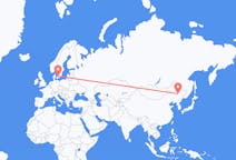 Flüge von Harbin, China nach Angelholm, Schweden