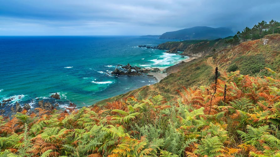 Photo of seascape from Peña Furada Viewpoint at Ortigueira La Coruña Galicia Spain Europe.