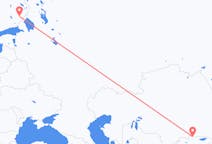出发地 吉尔吉斯斯坦比什凯克目的地 芬兰萨翁林纳的航班