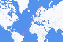 Flyreiser fra Fortaleza, Brasil til Kiruna, Sverige