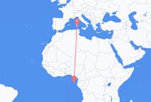 Flyrejser fra São Tomé til Cagliari