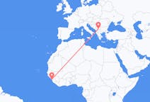 Flyrejser fra Conakry til Pristina