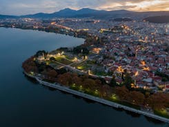 Photo of aerial view of Patras that is Greece's third-largest city and the regional capital of Western Greece.