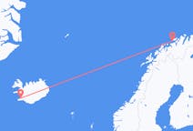 Vluchten van Hasvik naar Reykjavík