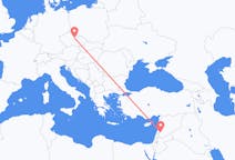 Flyg från Damaskus, Syrien till Pardubice, Tjeckien