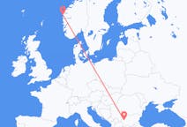 Flyrejser fra Sofia, Bulgarien til Florø, Norge