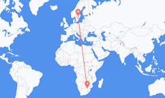 Vluchten van Johannesburg, Zuid-Afrika naar Örebro, Zweden