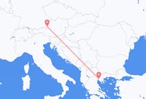 Lennot Salzburgista Thessalonikiin