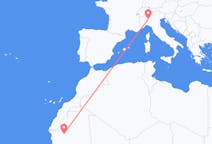 Voos de Atar, Mauritânia para Milão, Itália