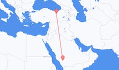 Voos de Bisha, Arábia Saudita para Erzincan, Turquia