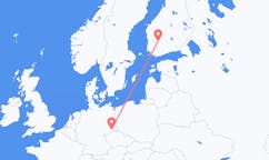 Flug frá Tampere, Finnlandi til Dresden, Þýskalandi