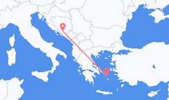 Vols de Mostar pour Mykonos