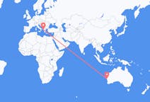 Flyreiser fra Geraldton, Australia til Corfu, Hellas
