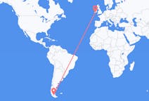 Vluchten van Punta Arenas naar Cork
