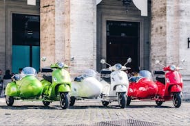 Vespa sidevognstur i Rom med cappuccino