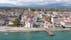 Photo of aerial view of Katerini with beach, Greece.