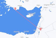 ヨルダンのアンマンから、ギリシャのカステロリゾ島までのフライト