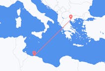 Vluchten van Tripoli naar Thessaloniki