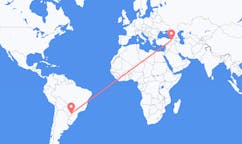 Flyrejser fra Foz do Iguaçu, Brasilien til Erzurum, Tyrkiet