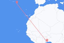 Flyrejser fra Lomé til Santa Maria