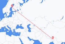 Flyrejser fra Guwahati, Indien til Vaasa, Finland