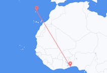 Flyrejser fra Lomé til Porto Santo