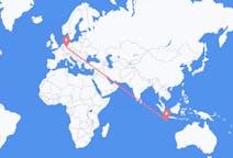 Flyrejser fra Shire of Christmas Island, Juleøen til Kassel, Tyskland