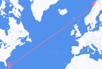 Flyreiser fra Nassau, til Bodø