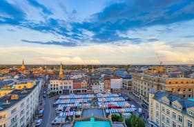 Photo of beautiful view of the city and university of Cambridge, United Kingdom.