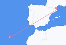 Loty z Funchal, Portugalia do Girony, Hiszpania