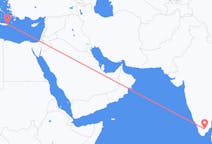 Lennot Maduraista, Intia Sitiaan, Kreikka