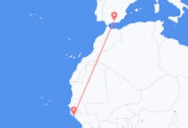 Flyreiser fra Bissau, til Granada